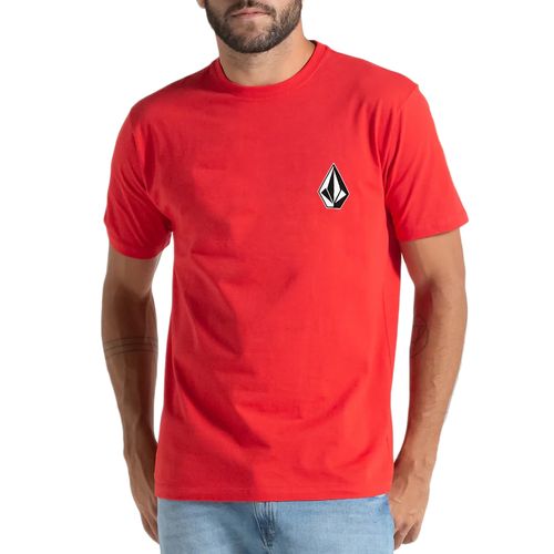 Camiseta Masculina Volcom Iconic WT25 VERMELHO-VLTS010442-  -1-